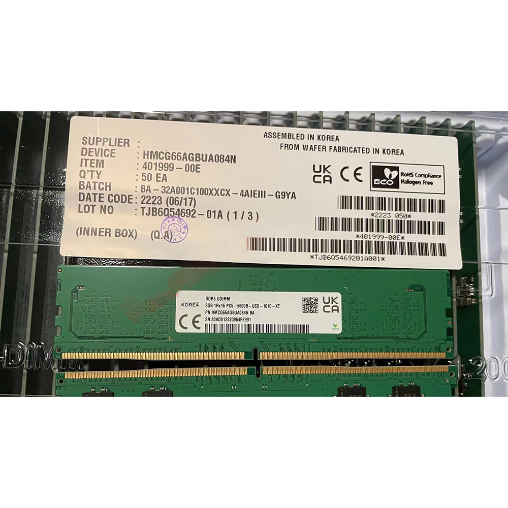 1 pz HMCG66AGBUA084N RAM 8GB 1 - Ddr5 8Gb recensione e prezzo